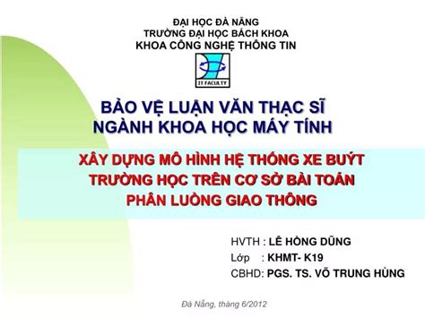 PPT BẢO VỆ LUẬN VĂN THẠC SĨ NGÀNH KHOA HỌC MÁY TÍNH PowerPoint