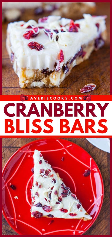 Cranberry Bliss Bars Recipe Starbucks Copycat Averie Cooks