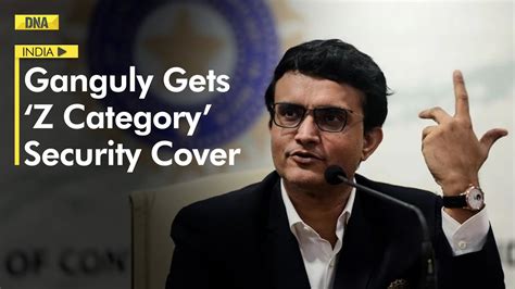 Former Bcci President Sourav Ganguly Gets Z Category Security Cover