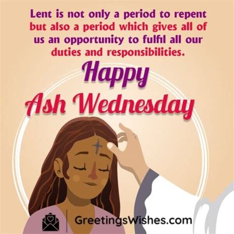 Ash Wednesday Wishes Messages February Greetings Wishes