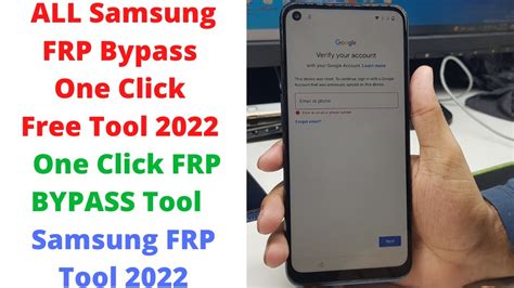 All Samsung Frp Bypass One Click Free Tool One Click Frp Bypass