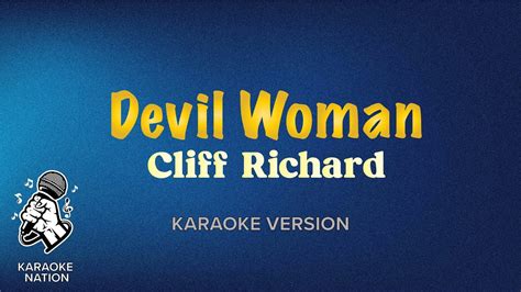 Cliff Richard Devil Woman Karaoke Song With Lyrics YouTube