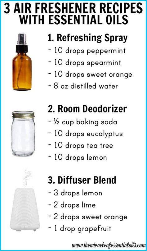 3 DIY Essential Oil Air Freshener Recipes - The Miracle of Essential Oils