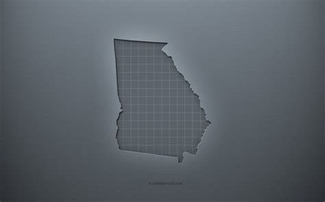 Download wallpapers Georgia map, gray creative background, Georgia, USA ...