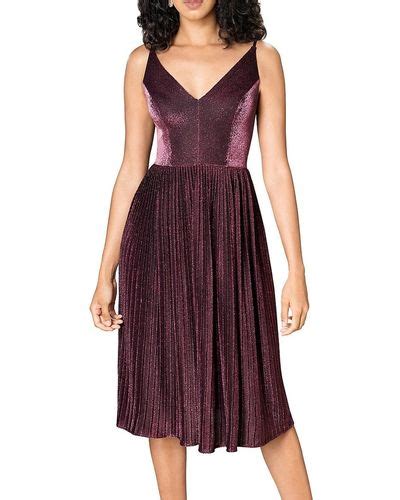 Purple Dress The Population Dresses For Women Lyst