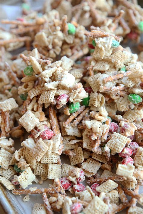 White Chocolate Christmas Chex Mix Recipe Real Life Dinner