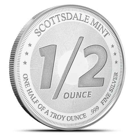 1 2 Oz Silver Round New Scottsdale Mint Provident Metals