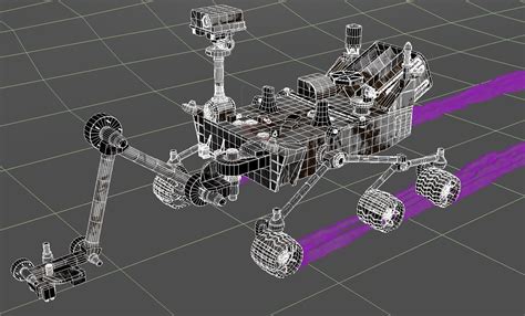 Curiosity Mars Rover D Model Max Unknown Fbx Obj Free D