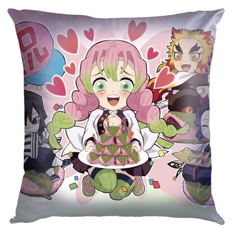 Chibi Mitsuri Kanroji Demon Slayer Sham Pillow Case Insert Love