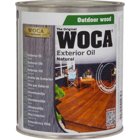 Woca Exterior Wood Oil Natural L Aa Aa Dc