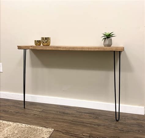 Narrow Console Table Wall Mounted Foyer Bench 28 Etsy