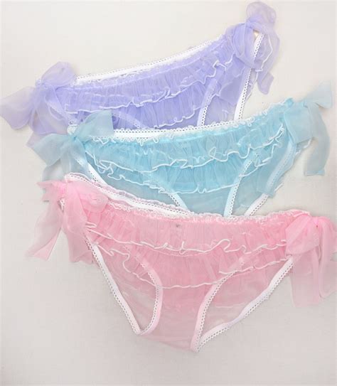 Sheer Ruffled Panties In Nylon Frills Ruffle Knickers