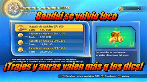 Dragon Ball Xenoverse 2 Bandai Se Volvió Loco Con Medallas Spt Youtube