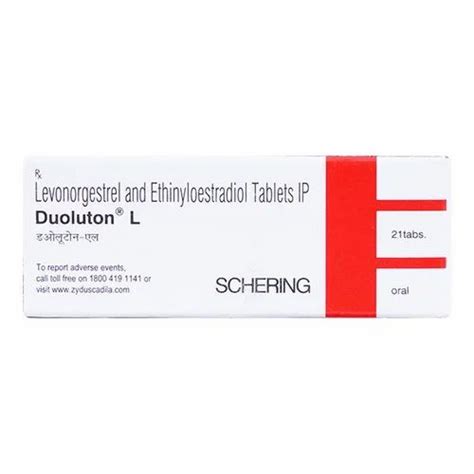 Levonorgestrel Duoluton L Tablet Tablets Dose Mg At Rs