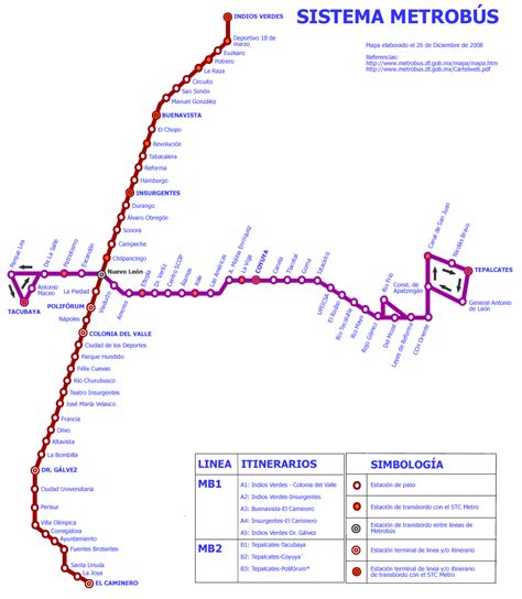 Mapa Del Metro Y Metrobus Nbkomputer