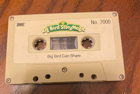 1986 Sesame Street Ideal Big Bird Story Magic Story Cassette Big Bird Can Share 4295398473