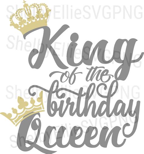 King Of The Birthday Queen His And Her Couple Birthday Shirt Etsy