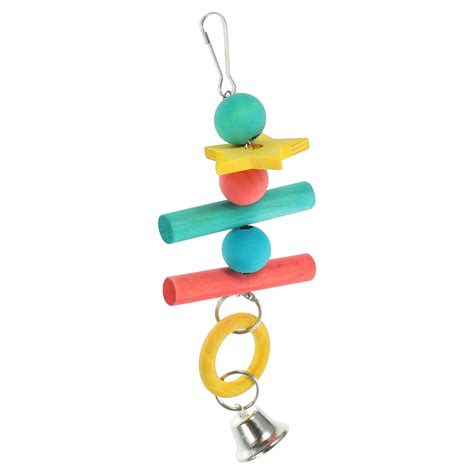 Parrot Chewing Toy Hanging Bird Beak Grinding Plaything Wooden Parakeet