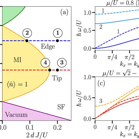 Panel A Mean Field Phase Diagram Of The Bh Model Around The Mott