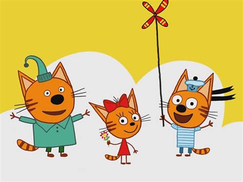 Три кота герои на белом фоне - фото и картинки abrakadabra.fun