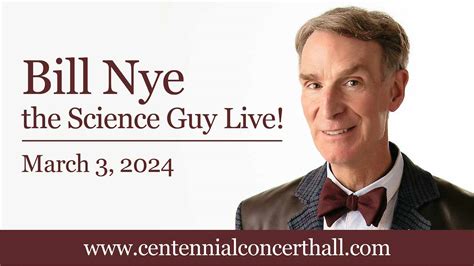 Bill Nye Winnipeg Centennial Concert Hall