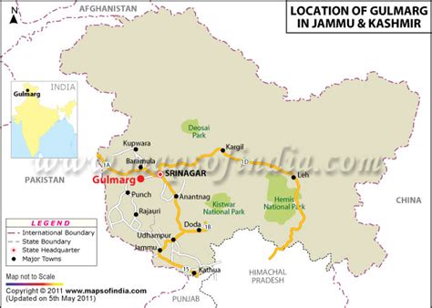 Gulmarg Location Map