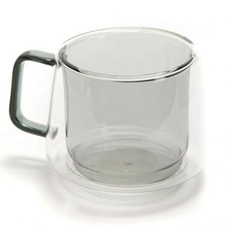 Mug Double Paroi Verre Gris AMADEUS MAPALGA CAFES