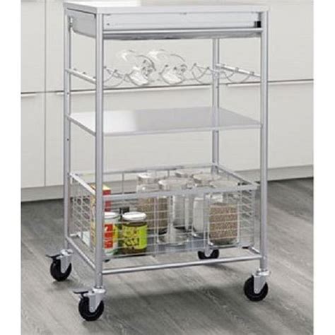 Silver Stainless Steel Kitchen Trolley At Rs 10000 In Ahmedabad ID