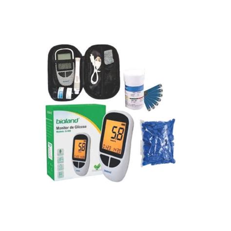 Kit Tiras Completo Diabetes Glicemia Reagente Bioland