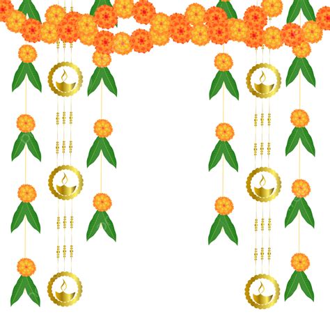 Diwali Border With Toran Vector Png Vector Psd And Clipart With 945