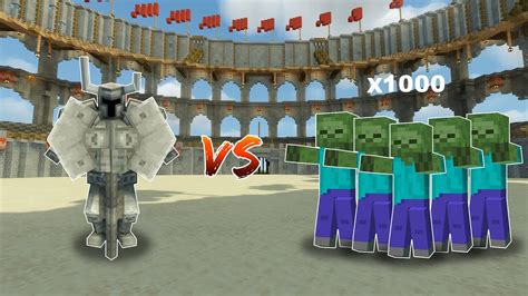 Ferrous Wroughtnaut Vs X Zombies In Minecraft Youtube