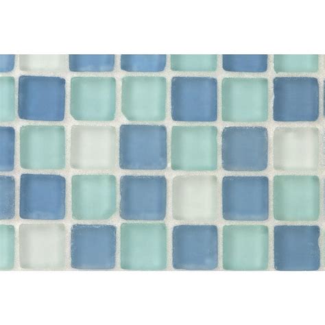 Ivy Hill Tile Ocean Wave Beached 12 In X 12 In X 8 Mm Frosted Glass Mosaic Tile Ext3rd100387