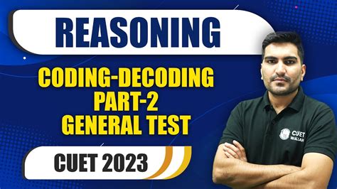 General Test Reasoning Coding Decoding Part Cuet Youtube