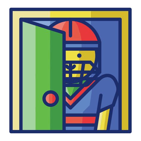 American Football Player Flaticons Lineal Color Icon