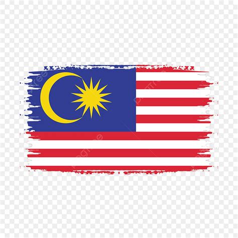 Malaysia Flag Clipart Hd PNG Malaysia Flag Vector With Watercolor