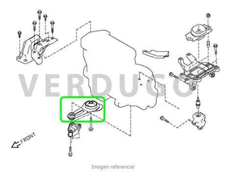 Soporte De Motor Trasero O Hueso Nissan Kicks Original Cuotas Sin