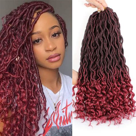 Buy Xtrend 6Packs 18 Inch Crochet Braids Twist Hair Goddess Faux Locs