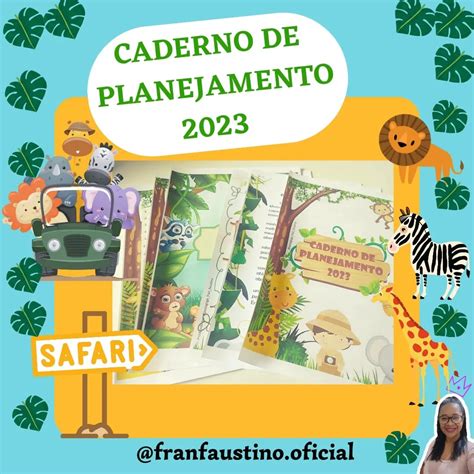 Caderno De Planejamento Safari Fran Faustino Hotmart