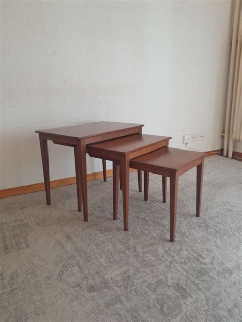 Tables Gigognes Teck Danemark Mid Century Kaufen Auf Ricardo