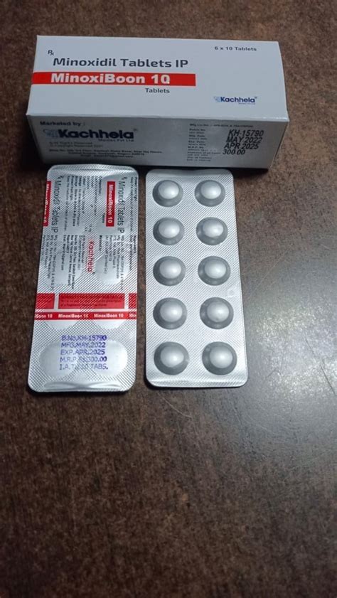 Minoxidil Tablets 10mg At Rs 250 Stripe Minoxidil Tablet In Nagpur