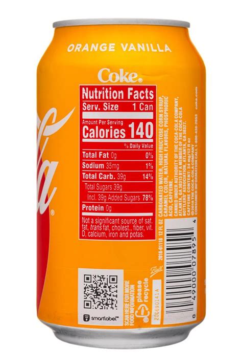 Coca Cola Orange Vanilla 355ml Coke Can American Soda