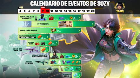 CALENDARIO DE EVENTOS SUZY LA NUEVA PERSONAJE INFLUENCER INTERNAUTA