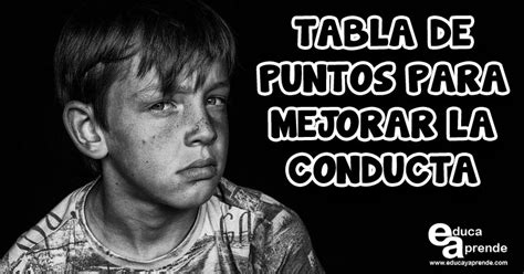 Tabla de puntos para mejorar la conducta de los niños