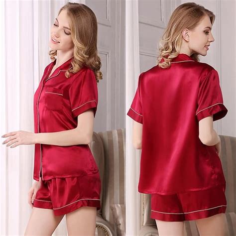 19 Momme Classic Silk Pajama Shorts Set With Drawstring FS038 159