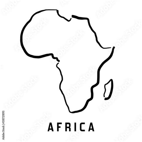 Africa Simple Map Comprar Este Vector De Stock Y Explorar Vectores