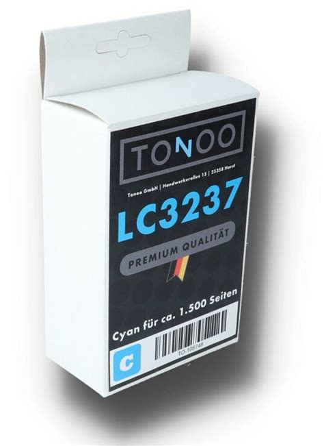 Tonoo Ersetzt Brother LC3237C Cyan Ab 16 95 Preisvergleich Bei