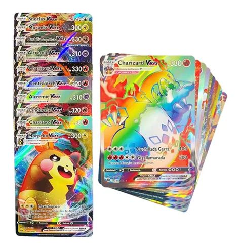 100 Cartas Pokemon Vmax Sin Repetir Español En Caja Cuotas sin interés