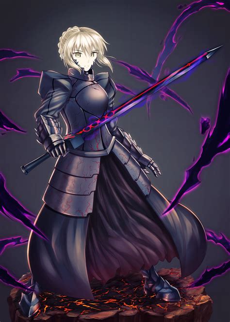 4522725 Short Hair FateStay Night Armor Moon Blonde Anime Weapon