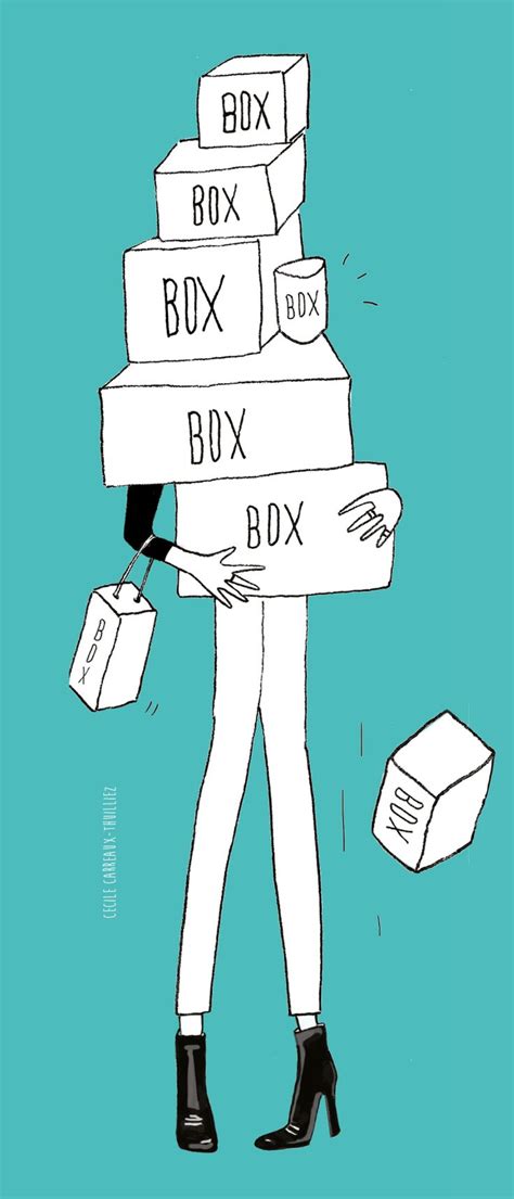 Illustration De Notre Page Shopping Spéciale Box Par Cécile Carreaux