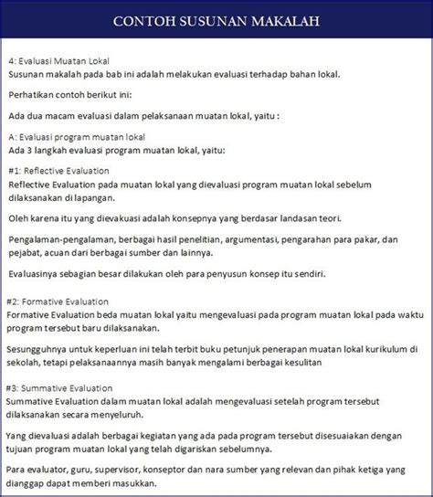 Contoh Susunan Makalah Sederhana Baik Benar Lengkap Artofit